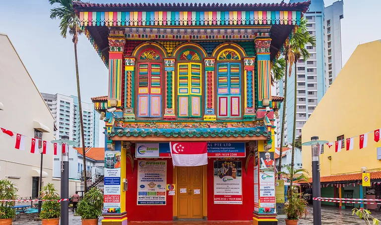 Singapur, šareni hram u četvrti Little India ( Mala Indija )