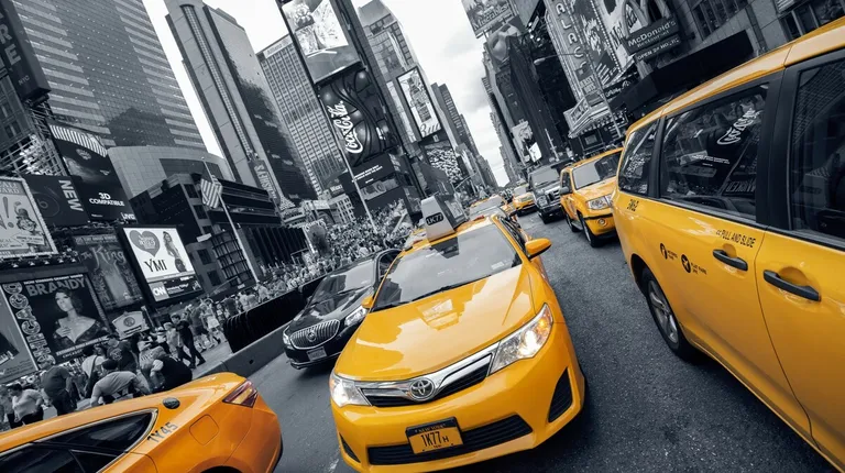 New York, žuti taxi na Manhattanu
