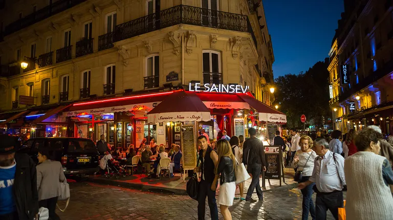 Pariz, živahne ulice Latinske četvrti
