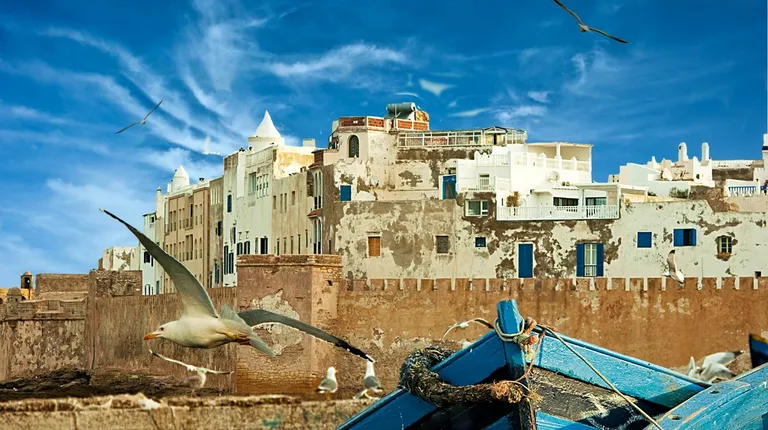 Maroko, Essaouira -drevni ribarski gradić