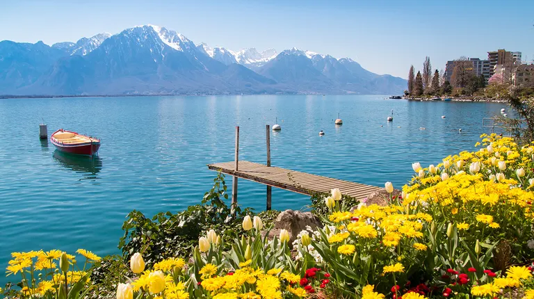 Švicarska, Montreux na obali Ženevskog jezera