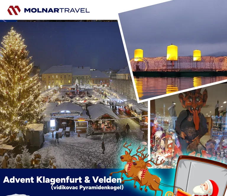 Advent Klagenfurt & Velden (vidikovac Pyramidenkogel)