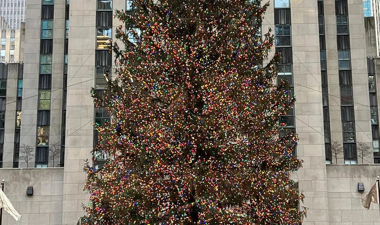 New york, božićna jelka ispred Rockefeller centra