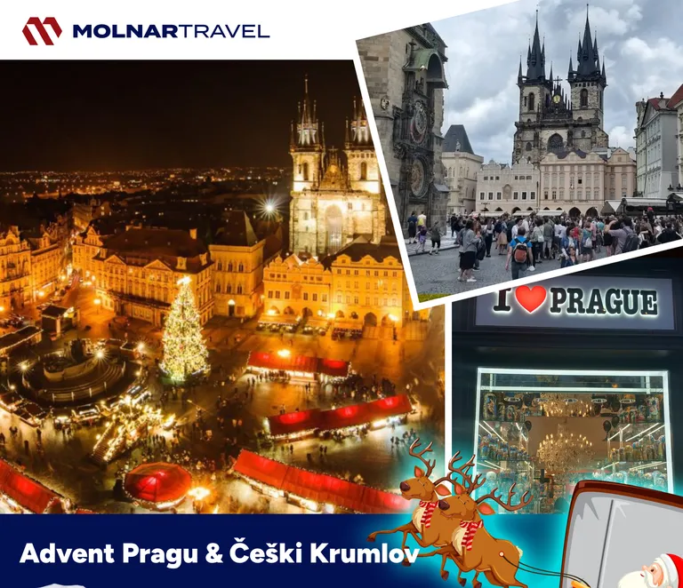 Advent Prag i Český Krumlov
