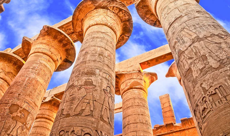 Egipat, Luxor- Velika dvorana u hramu Karnak (drevna Teba)